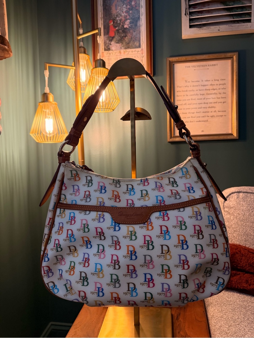 Dooney & Bourke 1975 Collins Monogram Hobo Bag